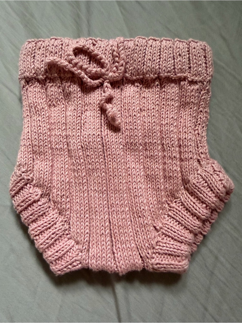 Rare kate quinn Pink Knit Baby Bloomers Shorts